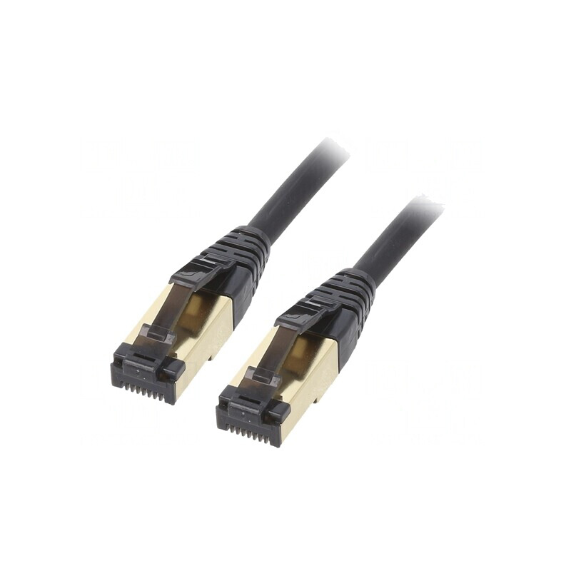Patch Cord S/FTP Cat 8 LSZH Negru 10m 27AWG | Electronic-mag.ro | Componente Electronice Patch Cord S/FTP Cat 8 LSZH Negru 10m 27AWG | Electronic-mag.ro | Componente Electronice