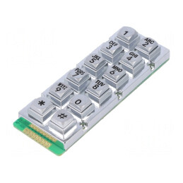 Tastatură Metalică 12 Butoane Rezistentă la Apă | Electronic-mag.ro | Componente Electronice