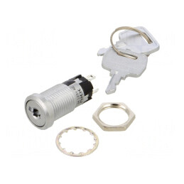 Întrerupător cu cheie 2 poziții SPDT panou | Electronic-mag.ro | Componente Electronice
