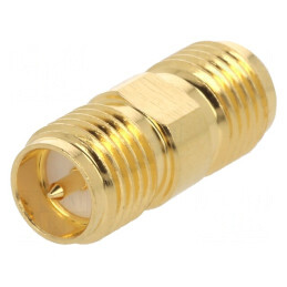 Adaptor RP-SMA Tată la SMA Mamă Reverse 50Ω Aurit | Electronic-mag.ro | Componente Electronice