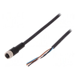 Cablu de conectare M8 4 PIN 5m 60VAC 4A | Electronic-mag.ro | Componente Electronice
