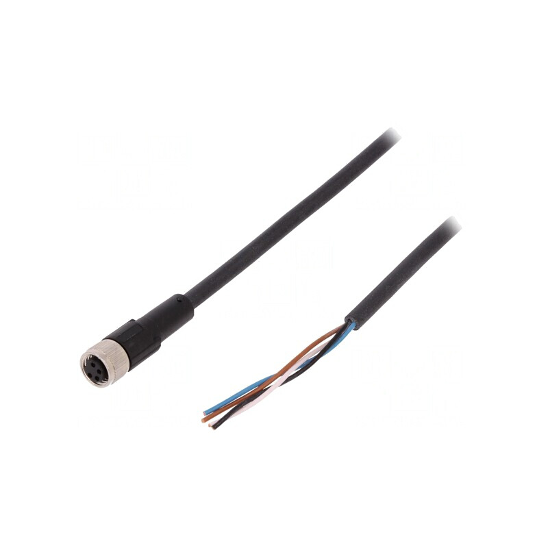 Cablu de conectare M8 4 PIN 5m 60VAC 4A | Electronic-mag.ro | Componente Electronice