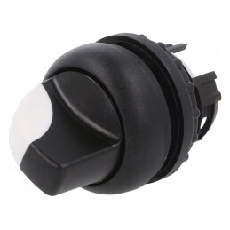 Comutator Rotativ 22mm Alb-Negru | Electronic-mag.ro | Componente Electronice