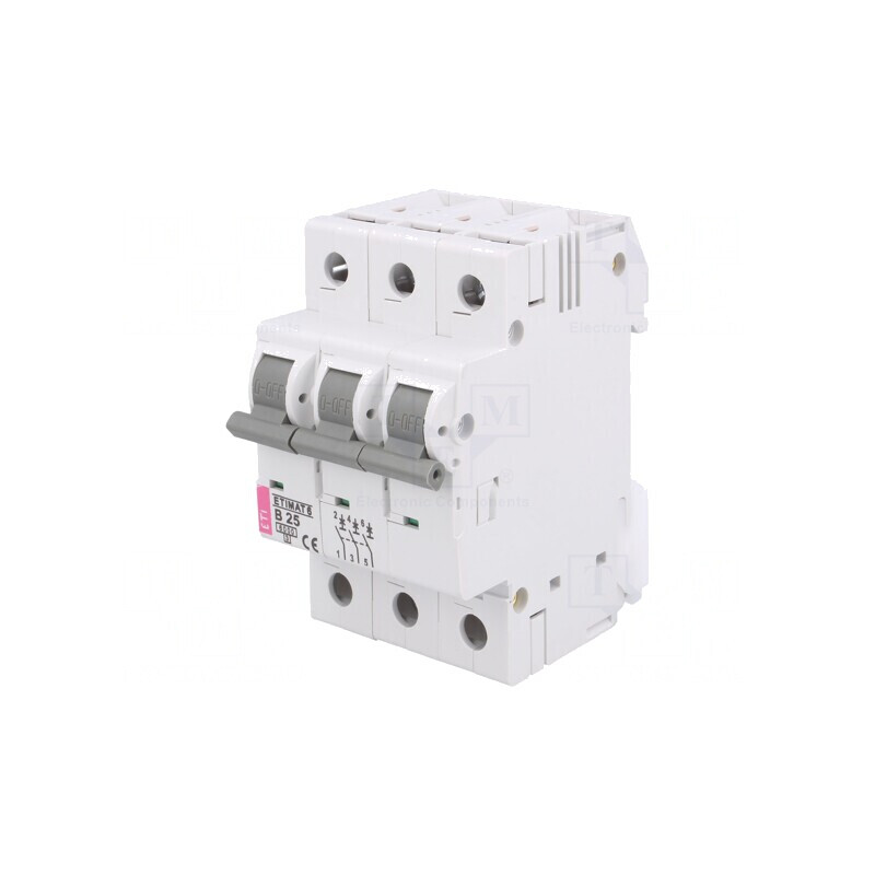 Întrerupător Automat 25A 3 Poli B25 | Electronic-mag.ro | Componente Electronice
