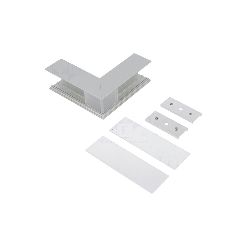 Conector 270° Aluminiu Argintiu VARIO30-02 | Electronic-mag.ro | Componente Electronice