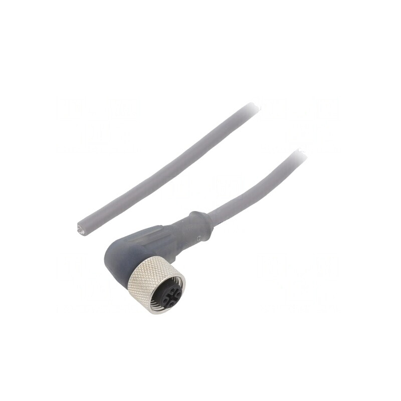 Cablu de conectare M12 unghi 5m 250VAC 2,5A | Electronic-mag.ro | Componente Electronice