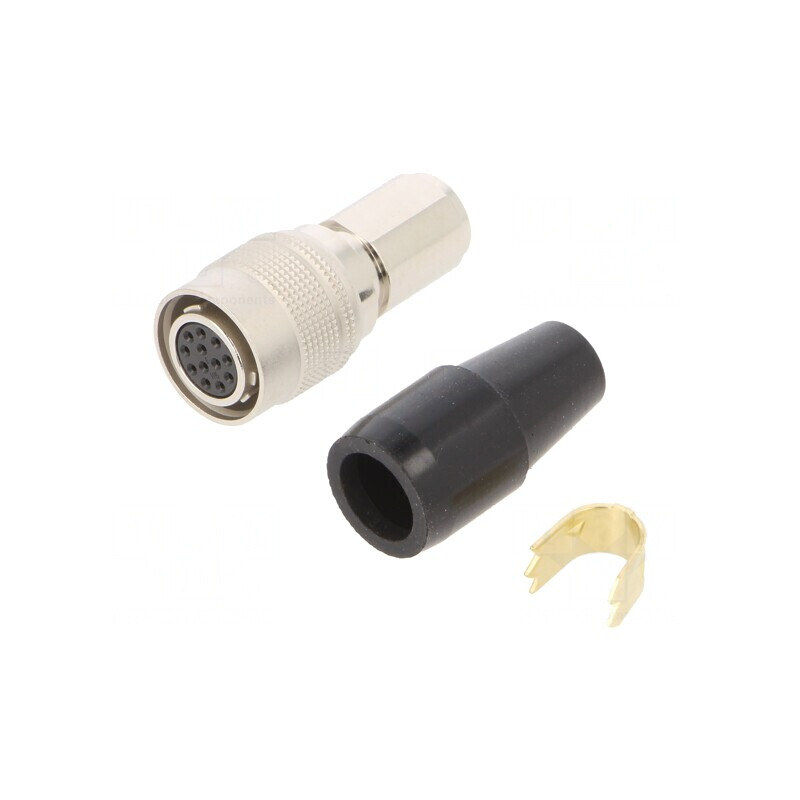 Conector circular HR10 push-pull mufă argintat 2A lipire | Electronic-mag.ro | Componente Electronice
