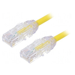 Patch cord UTP Cat6A galben 1m LSZH | Electronic-mag.ro | Componente Electronice
