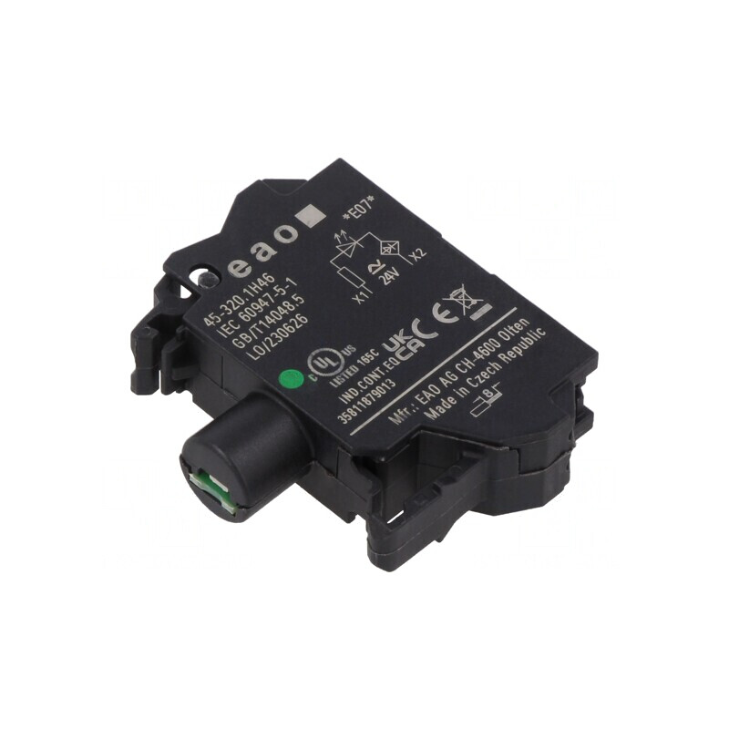 Element de iluminare 22mm pentru placă frontală 24VAC | Electronic-mag.ro | Componente Electronice