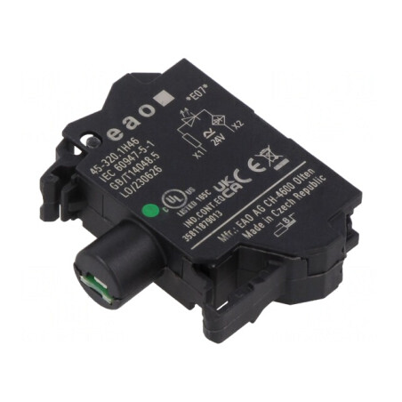 Element de iluminare 22mm pentru placă frontală 24VAC | Electronic-mag.ro | Componente Electronice