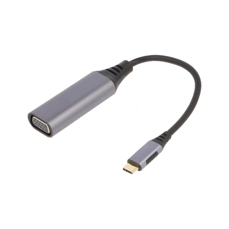 Adaptor USB 3.0 D-Sub 15pin USB C 0,15m Negru