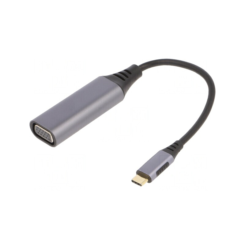 Adaptor USB 3.0 D-Sub 15pin USB C 0,15m Negru | Electronic-mag.ro | Componente Electronice