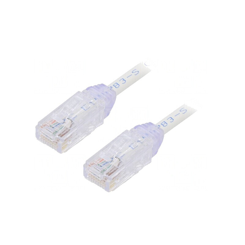 Patch Cord UTP Cat6a Alb 1m 28AWG | Electronic-mag.ro | Componente Electronice Patch Cord UTP Cat6a Alb 1m 28AWG | Electronic-mag.ro | Componente Electronice