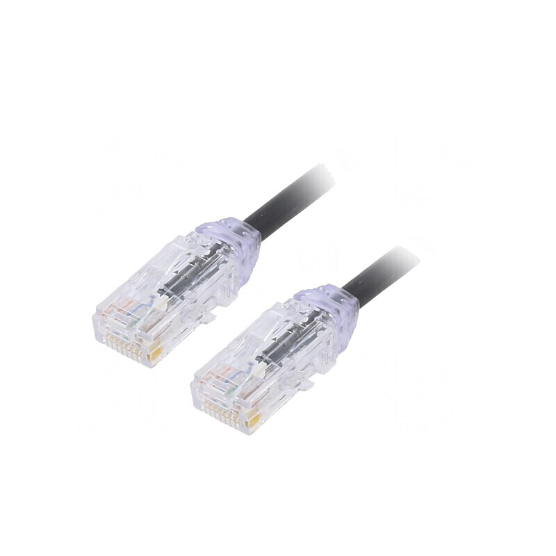 Patch cord UTP negru 1m 28AWG Cat6a | Electronic-mag.ro | Componente Electronice Patch cord UTP negru 1m 28AWG Cat6a | Electronic-mag.ro | Componente Electronice