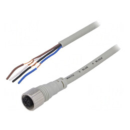 Cablu de Conectare M12 4 Pin 5m Negru | Electronic-mag.ro | Componente Electronice