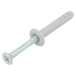 Plastic anchor | with screw | 5x30 | zinc-plated steel | N | 100pcs. | 050338