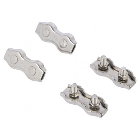 Clemă pt. cablu oțel inoxidabil ER1022 ER5018 ER6022 | Electronic-mag.ro | Componente Electronice