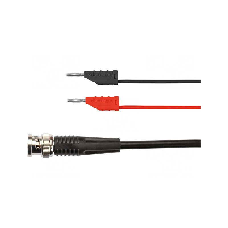 Cablu de măsurare BNC la mufă banană 0,5m | Electronic-mag.ro | Componente Electronice