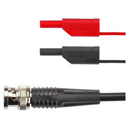 Cablu de măsurare BNC-mufă banană 0.5m  | Electronic-mag.ro | Componente Electronice