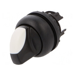 Comutator Rotativ 22mm Alb-Negru | Electronic-mag.ro | Componente Electronice