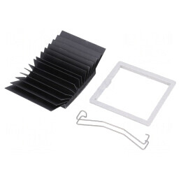 Radiator extrudat cu aripioare BGA negru 42.5mm | Electronic-mag.ro | Componente Electronice