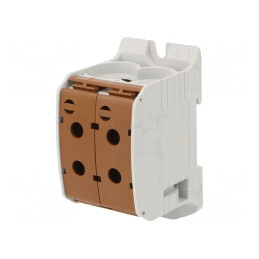 Conector de Șine 95mm2 1 Pista 4 Borne Maro | Electronic-mag.ro | Componente Electronice