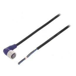 Cablu de conectare M12 3 pini 5m în unghi | Electronic-mag.ro | Componente Electronice