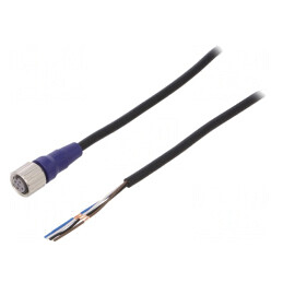 Cablu de Conectare M12 4 Pini 5m PVC | Electronic-mag.ro | Componente Electronice