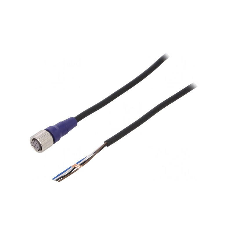 Cablu de Conectare M12 4 Pini 5m PVC | Electronic-mag.ro | Componente Electronice