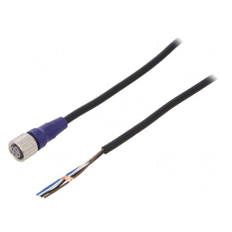 Cablu de Conectare M12 4 Pini 5m PVC | Electronic-mag.ro | Componente Electronice