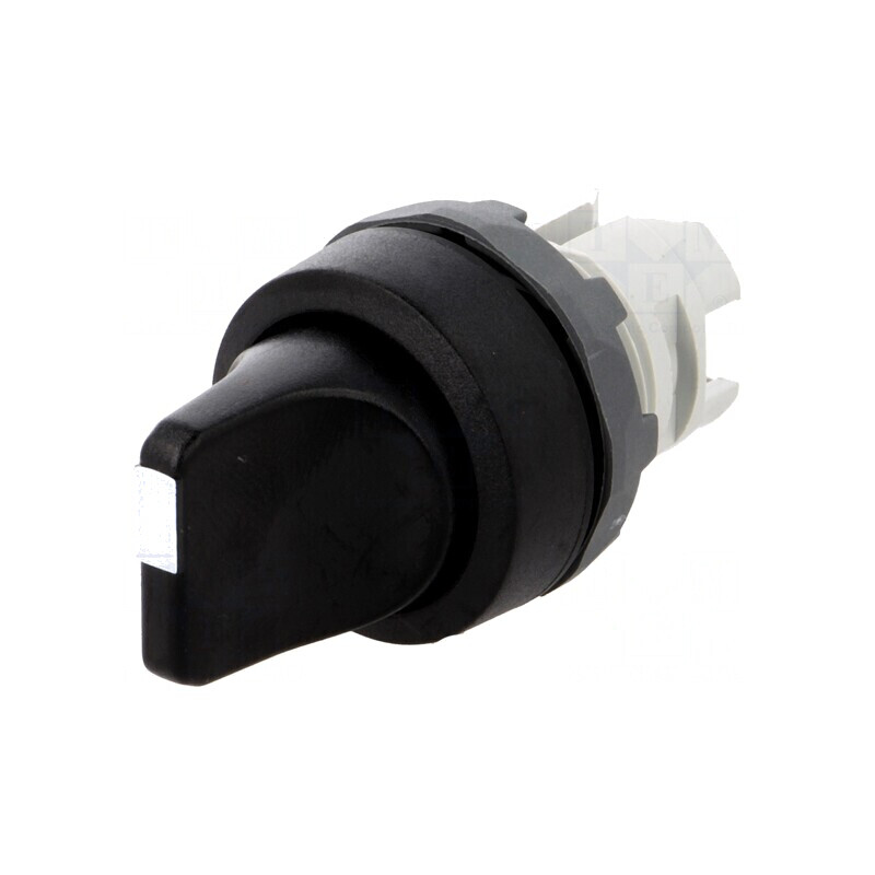 Comutator rotativ 22mm negru 3 poziții | Electronic-mag.ro | Componente Electronice