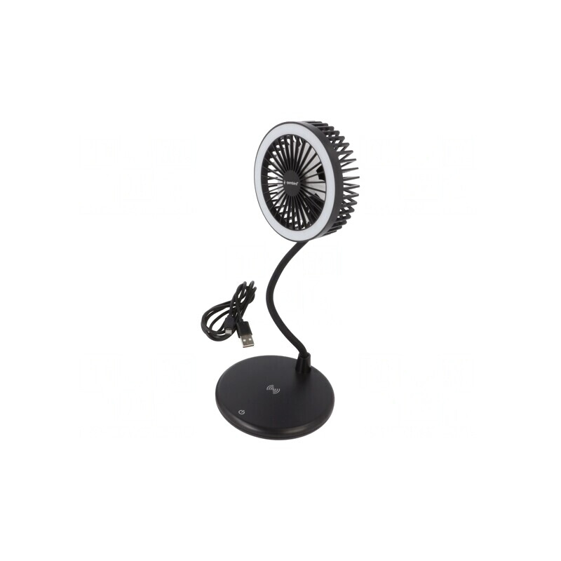 Lampă USB cu ventilator neagră 10W 5V/1A | Electronic-mag.ro | Componente Electronice