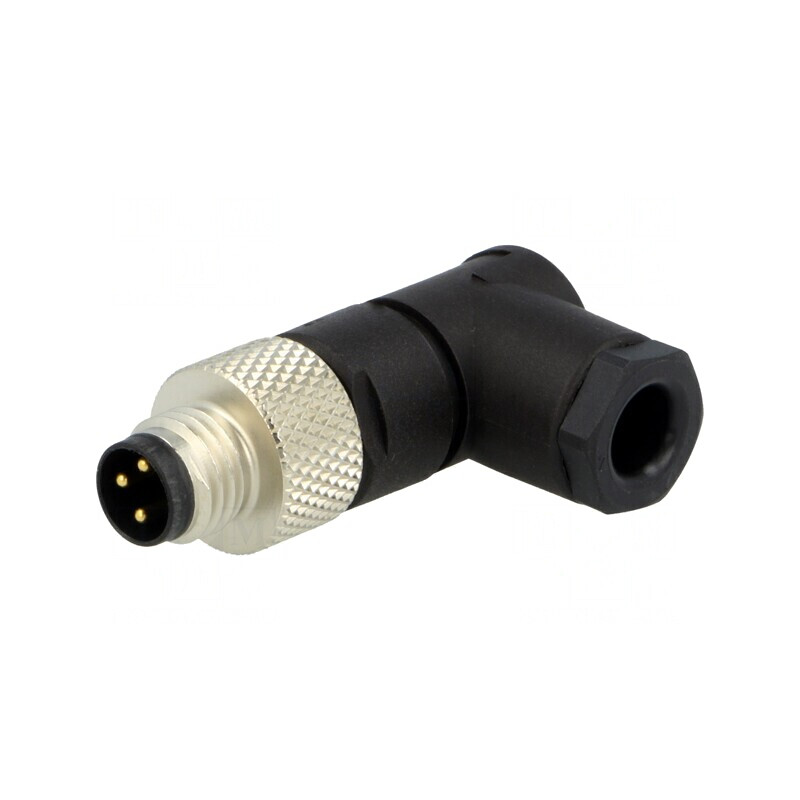 Conector M8 tată 3 PIN unghi 90° pe cablu | Electronic-mag.ro | Componente Electronice Conector M8 tată 3 PIN unghi 90° pe cablu | Electronic-mag.ro | Componente Electronice
