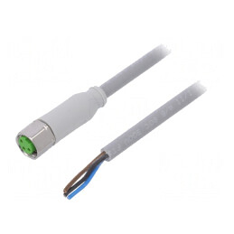 Cablu Conectare M8 PIN 3 Drept 5m PVC 60VAC