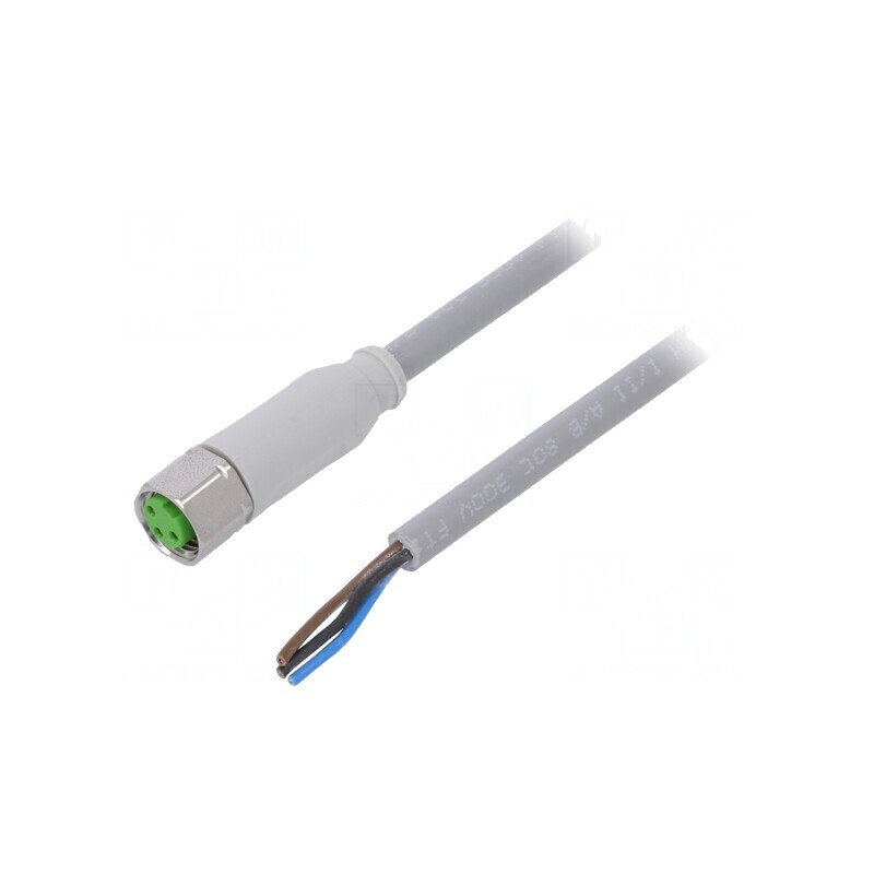 Cablu Conectare M8 PIN 3 Drept 5m PVC 60VAC | Electronic-mag.ro | Componente Electronice