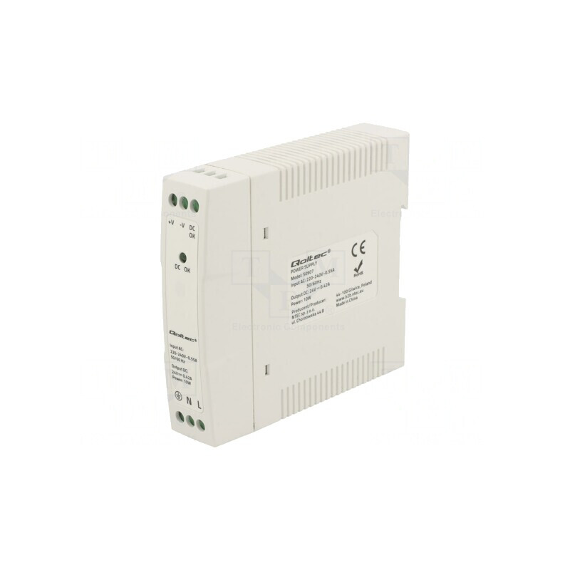 Alimentator pulsatoriu 10W 24V 0.42A IP20 pentru șină DIN | Electronic-mag.ro | Componente Electronice Alimentator pulsatoriu 10W 24V 0.42A IP20 pentru șină DIN | Electronic-mag.ro | Componente Electronice