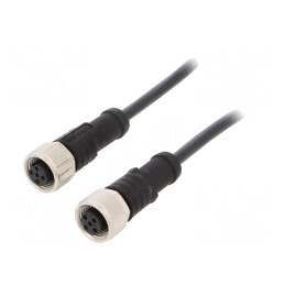 Cablu Senzori Automatizări PIN 5 M12-M12 1m Mufă-Mufă | Electronic-mag.ro | Componente Electronice