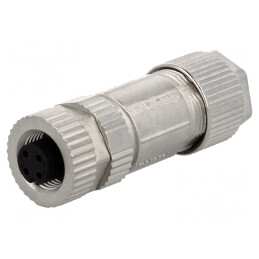 Mufă M12 4 PIN mamă IP67 CANopen | Electronic-mag.ro | Componente Electronice