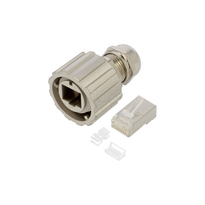 Mufă RJ45 Cat6a Ecranată 8p8c | Electronic-mag.ro | Componente Electronice
