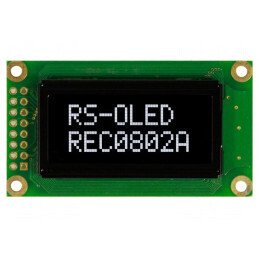 Ecran OLED Alfanumeric 8x2 58x32mm Alb 16 Pin | Electronic-mag.ro | Componente Electronice