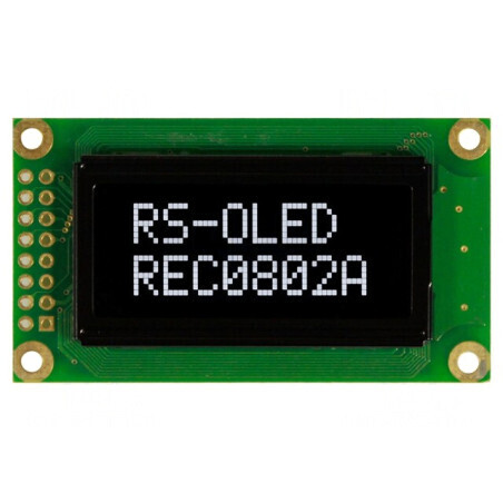 Ecran OLED Alfanumeric 8x2 58x32mm Alb 16 Pin | Electronic-mag.ro | Componente Electronice