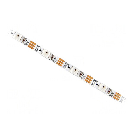 Bandă LED RGB Programabilă 5V 60 LED/m PCB Alb 4mm | Electronic-mag.ro | Componente Electronice