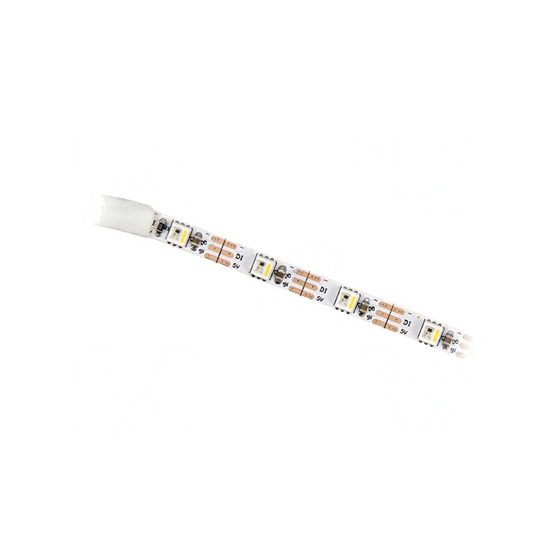 Bandă LED RGBW Programabilă 5V 60 LED/m PCB Alb 5mm | Electronic-mag.ro | Componente Electronice