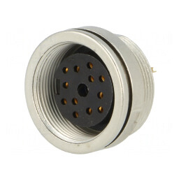 Conector M16 Soclu Mamă 12P IP68 60V 3A | Electronic-mag.ro | Componente Electronice