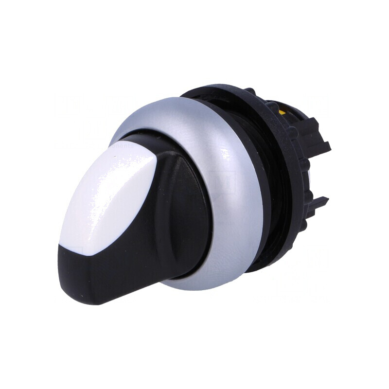 Comutator Rotativ 22mm Alb-Negru Fără IP66 | Electronic-mag.ro | Componente Electronice