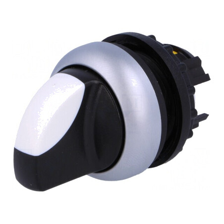 Comutator Rotativ 22mm Alb-Negru Fără IP66 | Electronic-mag.ro | Componente Electronice