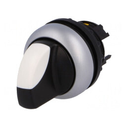 Comutator rotativ 22mm 2 poziții alb-negru fără IP66 | Electronic-mag.ro | Componente Electronice