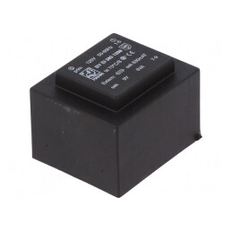 Transformator încapsulat 6VA 120VAC 9V 667mA PCB | Electronic-mag.ro | Componente Electronice