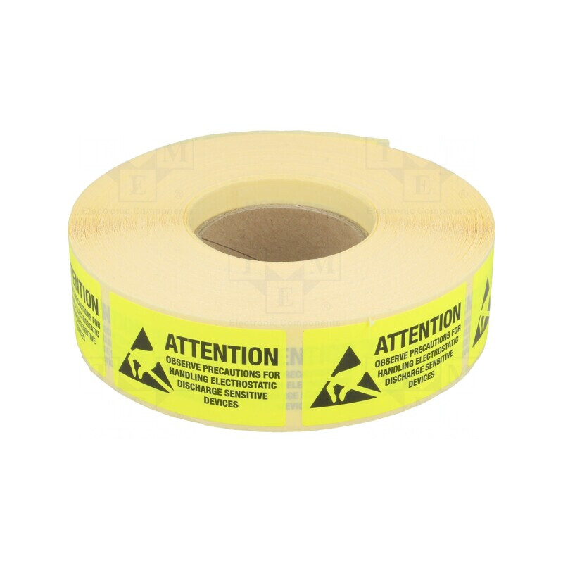 Etichetă Autoadezivă ESD 25x45mm 1000buc | Electronic-mag.ro | Componente Electronice