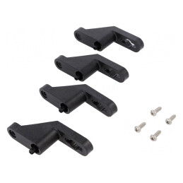 Set Mânere Perete Negru 95mm | Electronic-mag.ro | Componente Electronice